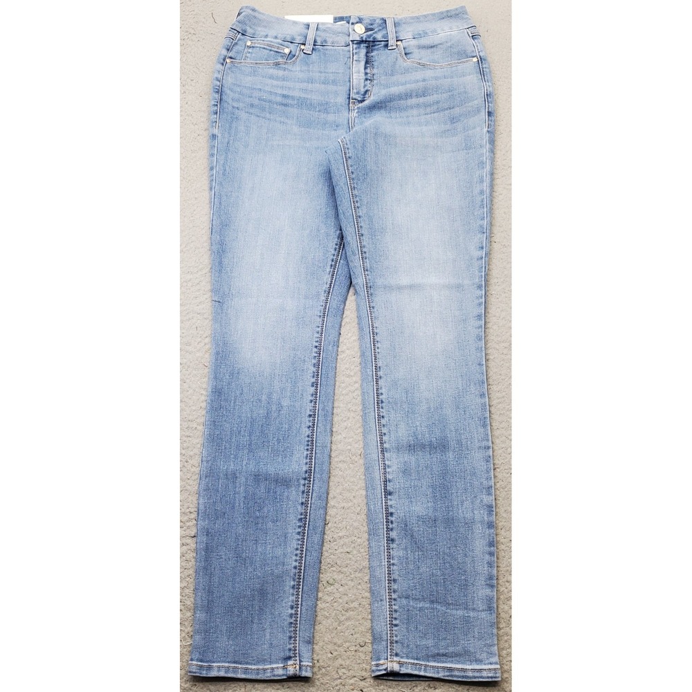 Seven7 Tummyless Skinny Jeans Womens 8 Blue Denim Martinique Stretch High Rise